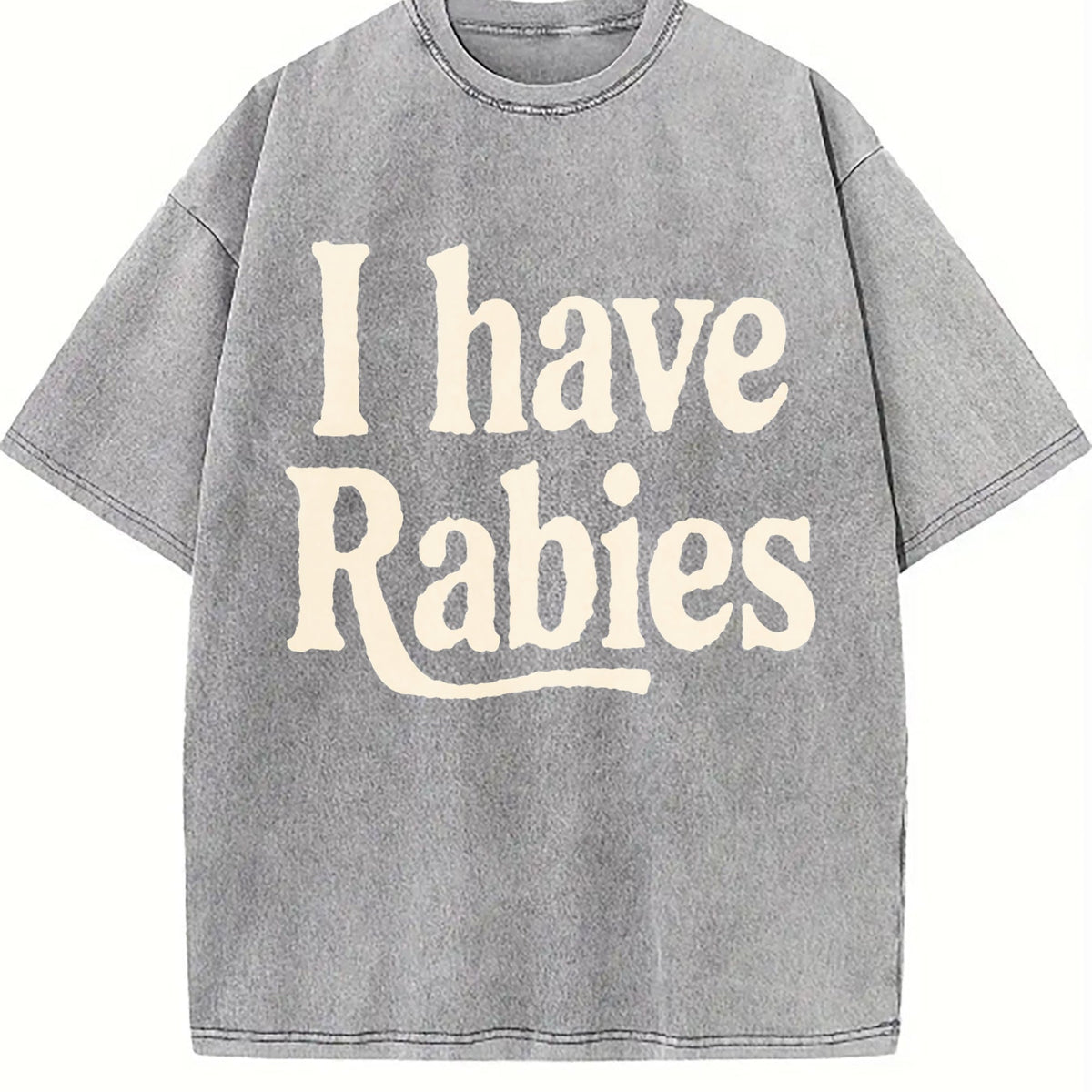 Rabies Theme Vintage Washed T-Shirt product image 4