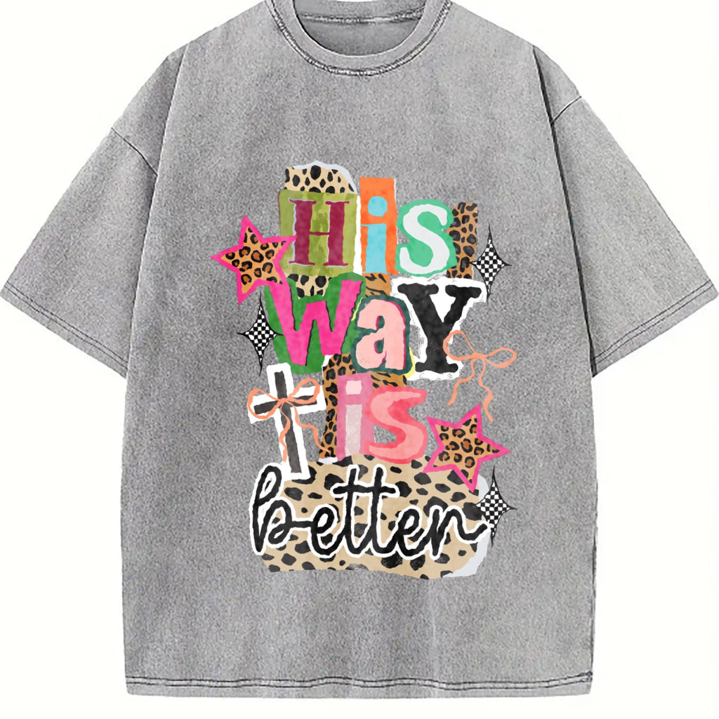 His Way Is Better Vintage Washed T-Shirt product image 4