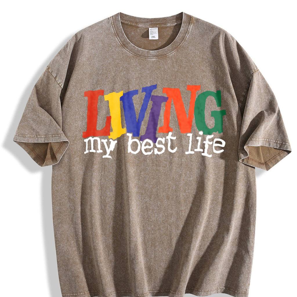 Living My Best Life Vintage Washed T-Shirt product image 3