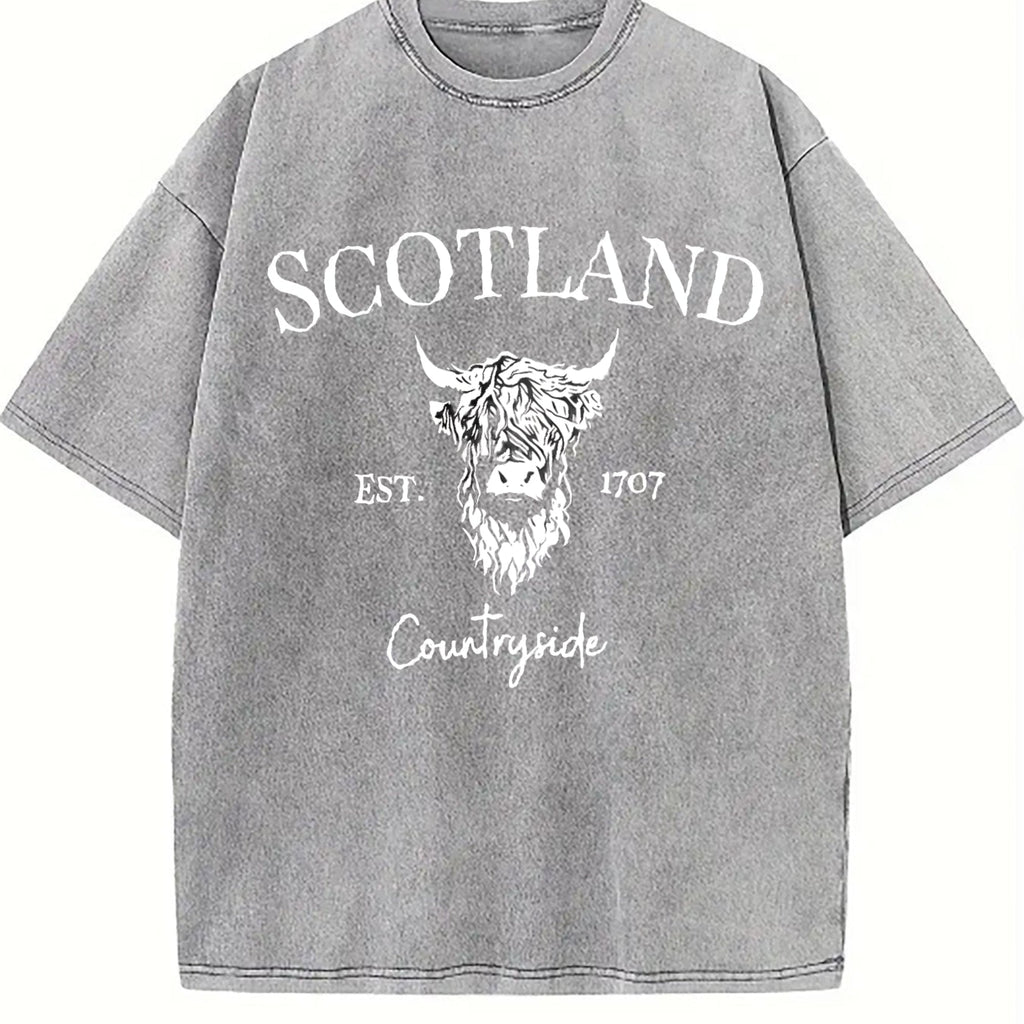 Scotland Buffalo Vintage Washed T-Shirt product image 5