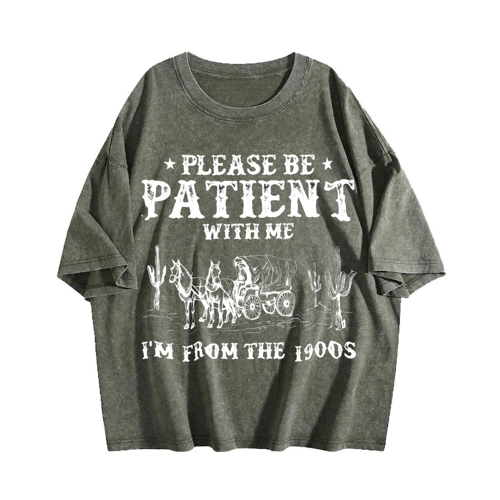 Please Be Patient I'm from the 1900s Vintage Washed T-Shirt product image 4