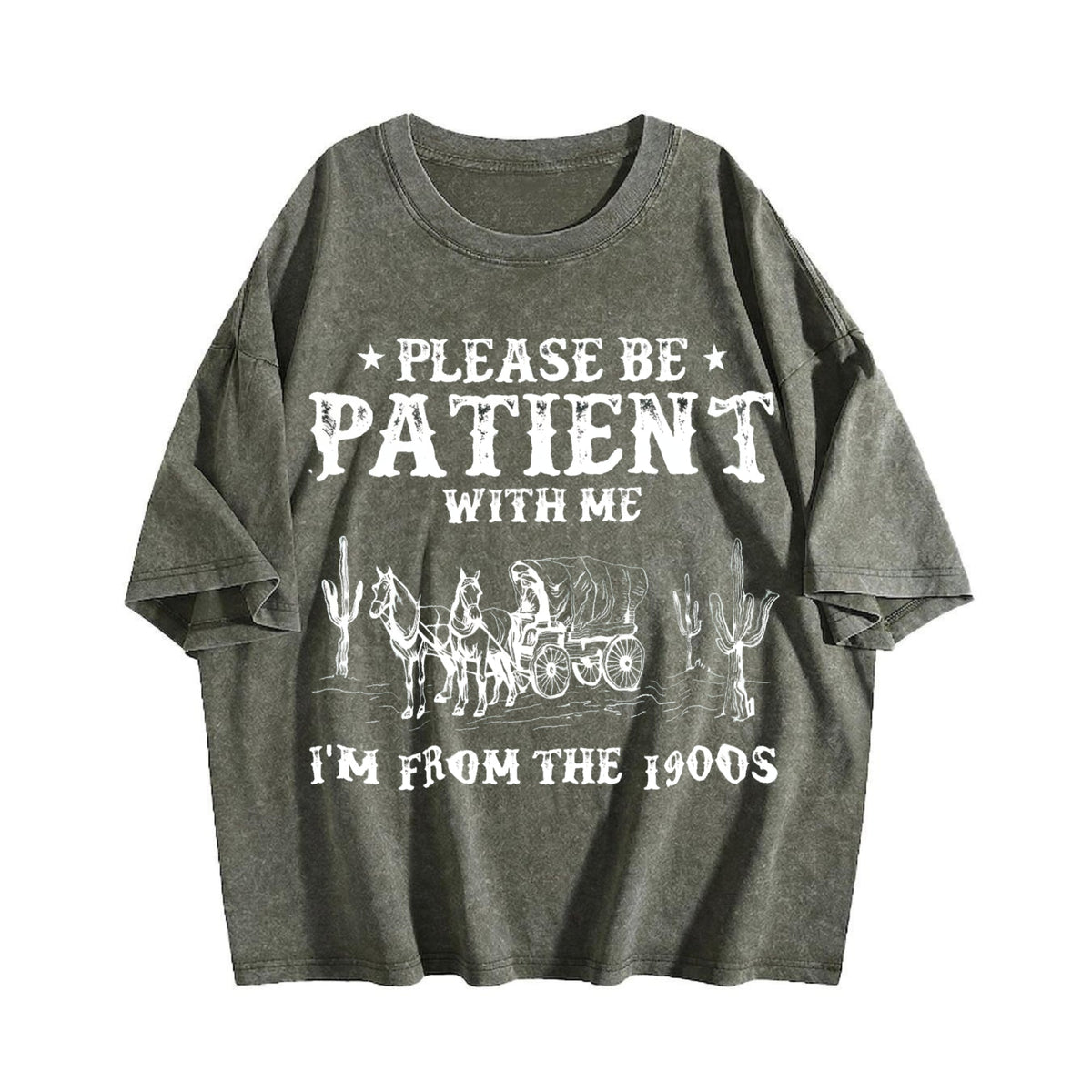 Please Be Patient I'm from the 1900s Vintage Washed T-Shirt product image 4