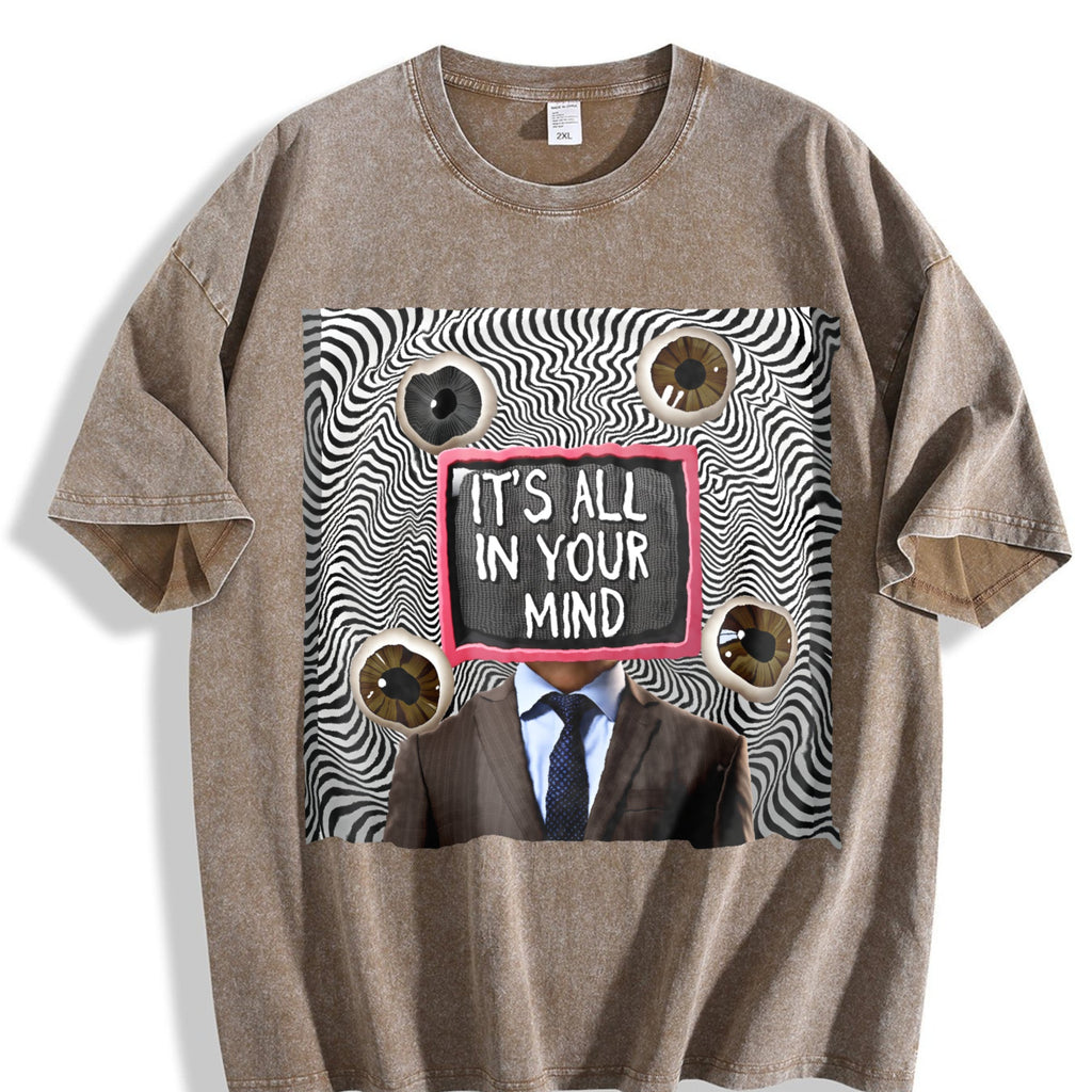 It's All in Your Mind Surreal TV Vintage Washed T-Shirt product image 3