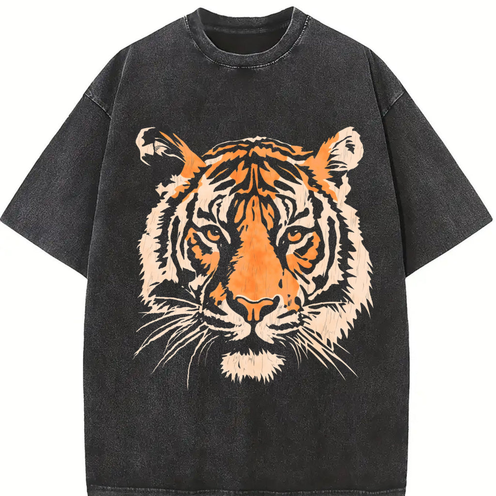 Tiger Face - Summer Beachwear Vintage Washed T-Shirt product image 2