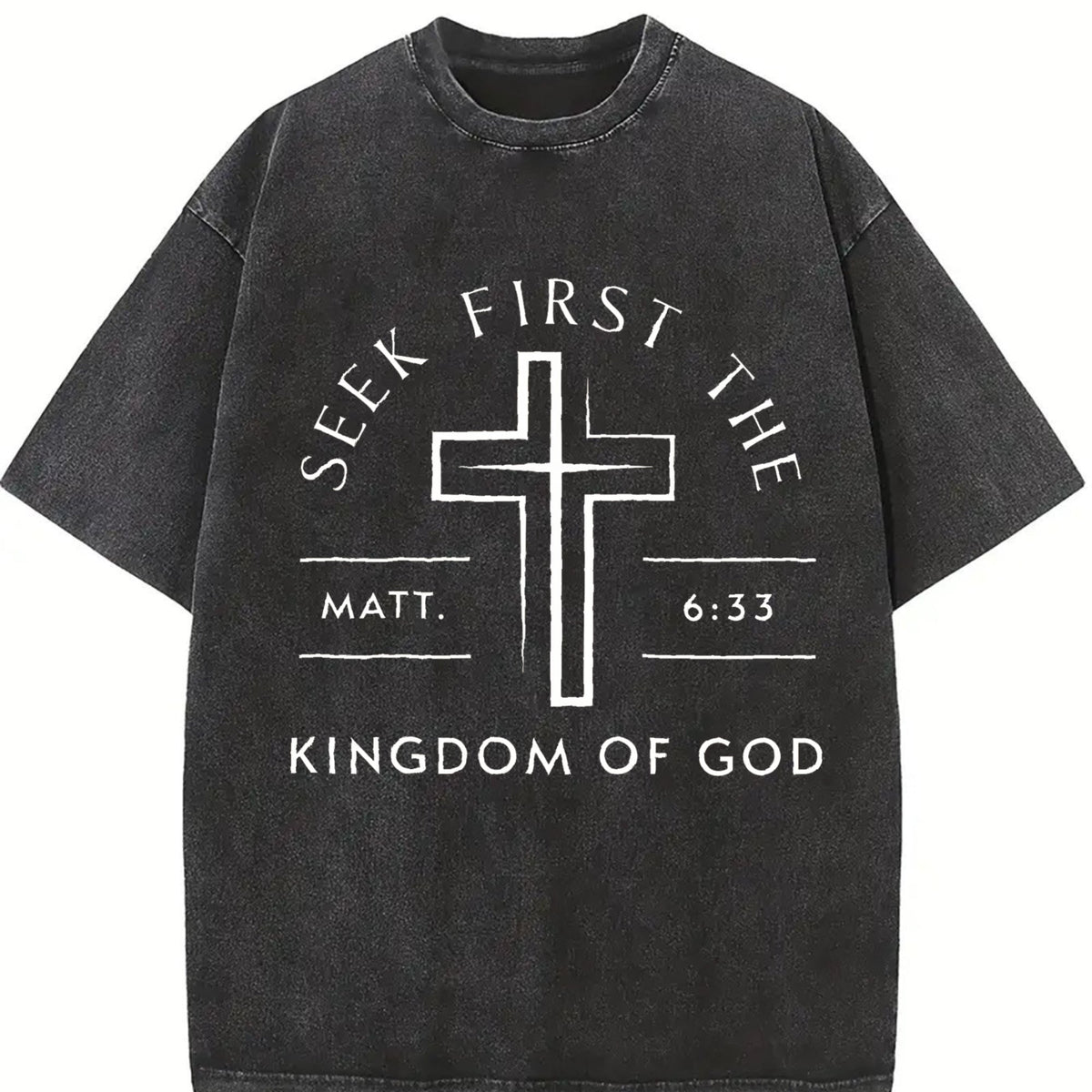 Glec First Seek The Kingdom Of God Vintage Washed T-Shirt product image 2