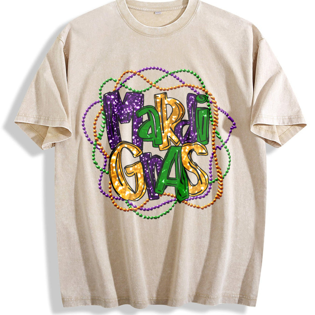 Mardi Gras Sporty Luokeren Approved Vintage Washed T-Shirt product image 1