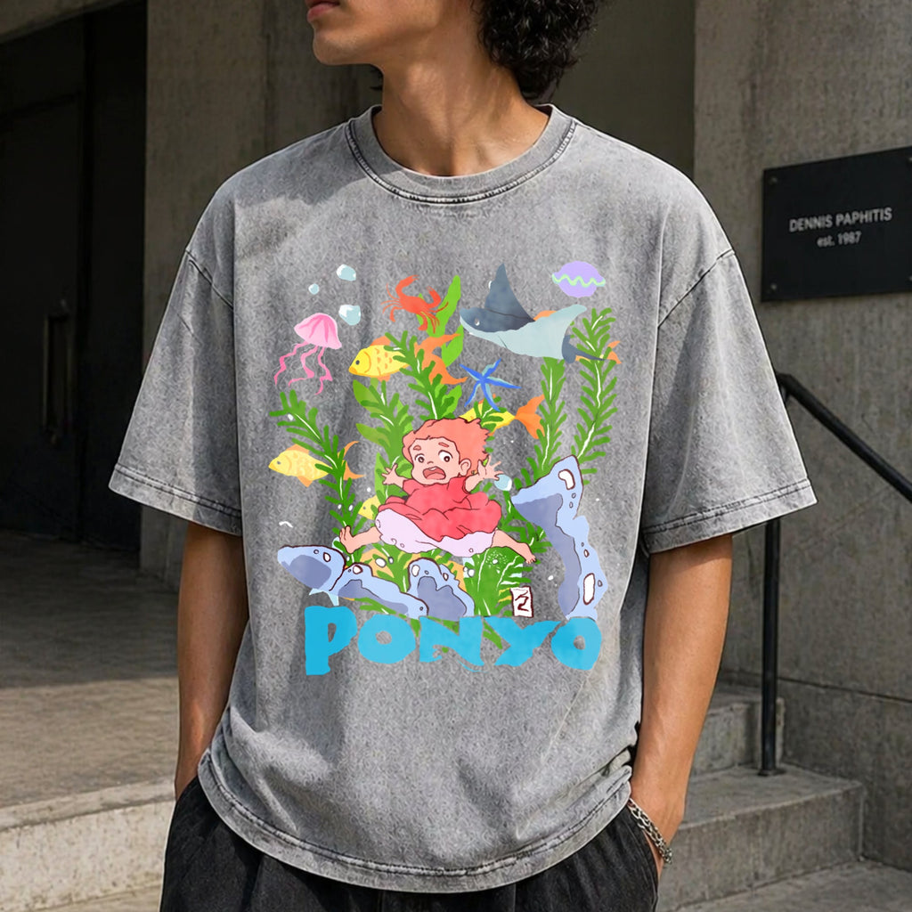 Studio Ghibli Anime Vintage Washed T-Shirt product image 5