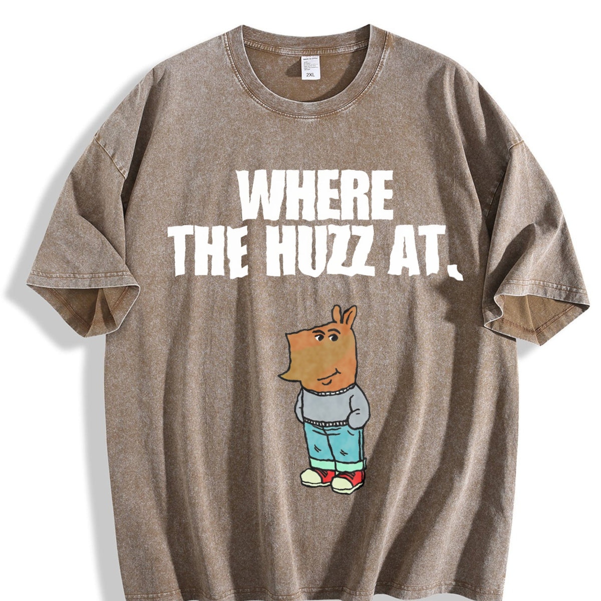 Chill Guy - Where The Huzz At - Vintage Washed T-Shirt product image 3