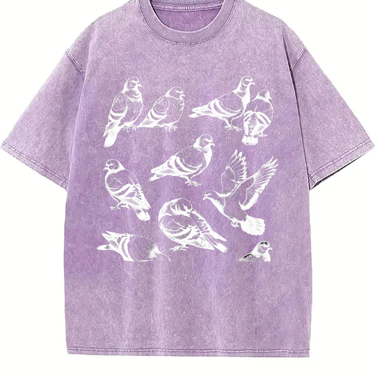 Pigeon 90s Tattoo Vintage Washed T-Shirt product image 6