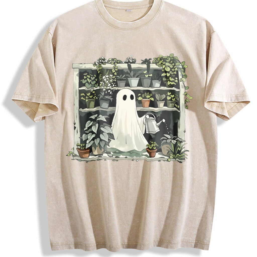 Funny Plant Ghost Vintage Washed T-Shirt product image 1