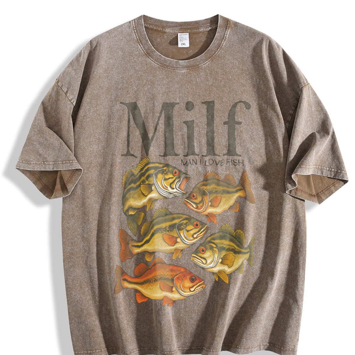 Man I Love Fisht Vintage Washed T-Shirt product image 3