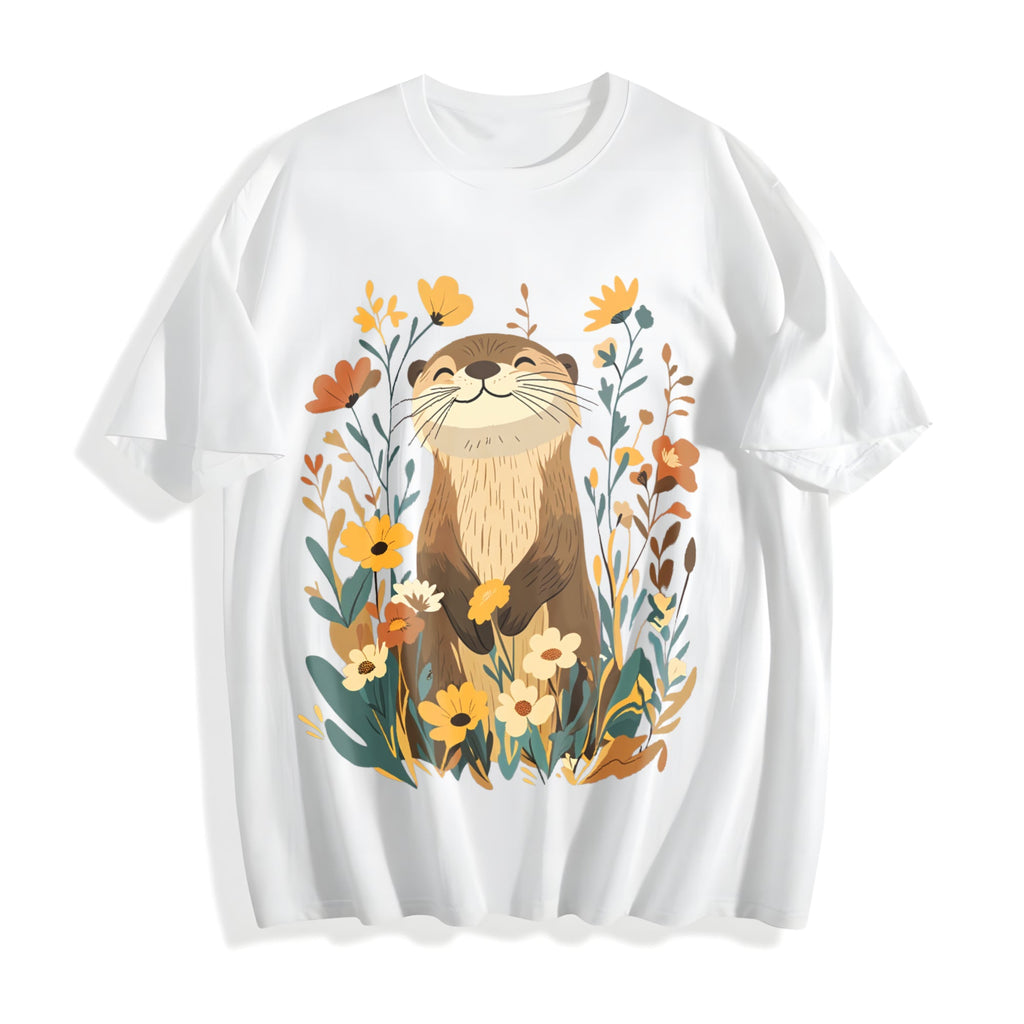 Otter & Botanical Cotton T-Shirt product image 2