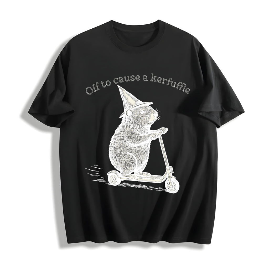 Off To Cause A Kerfuffle Funny Groundhog Scooter Silly product image 1