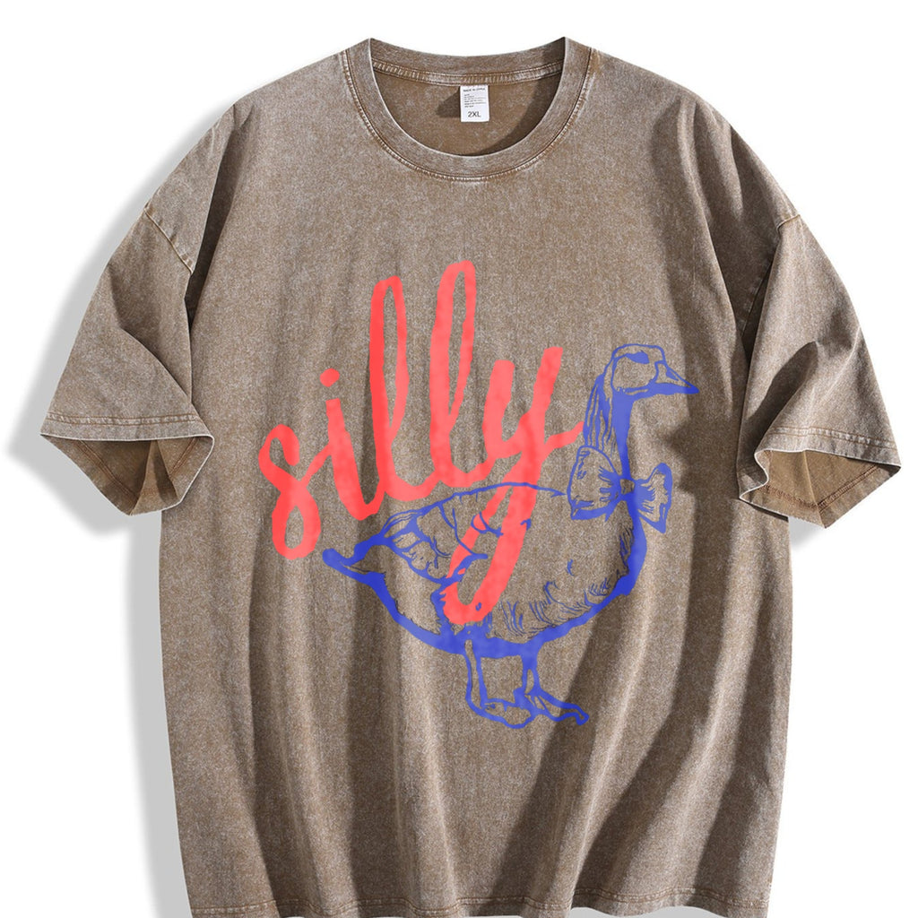 Silly Goose Script Vintage Washed T-Shirt product image 3
