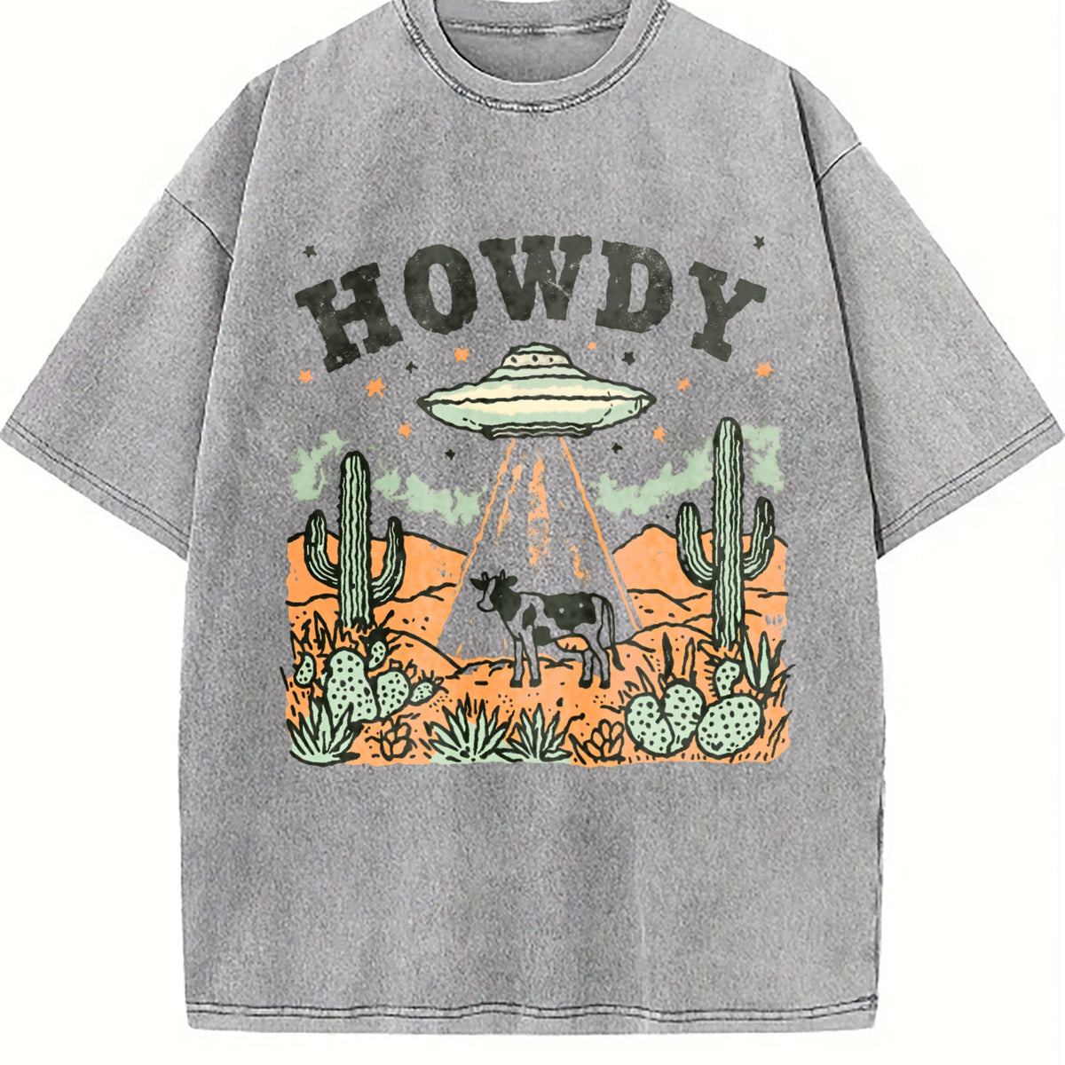 Howdy UFO Western Cow Cowboy 90s Desert Cactus Y2K Farm product image 4