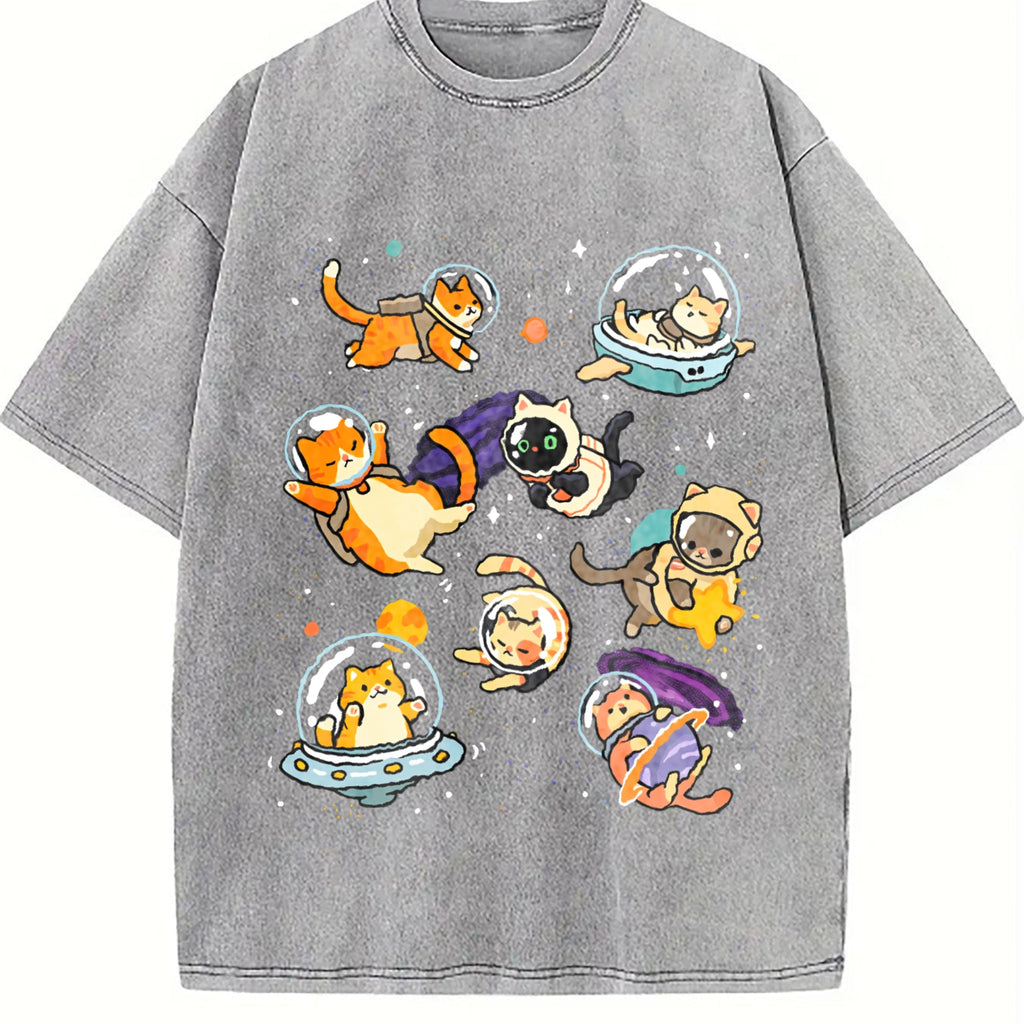 Humorous Galaxy-themed Cat Astronaut Cats In Space Vintage product image 4