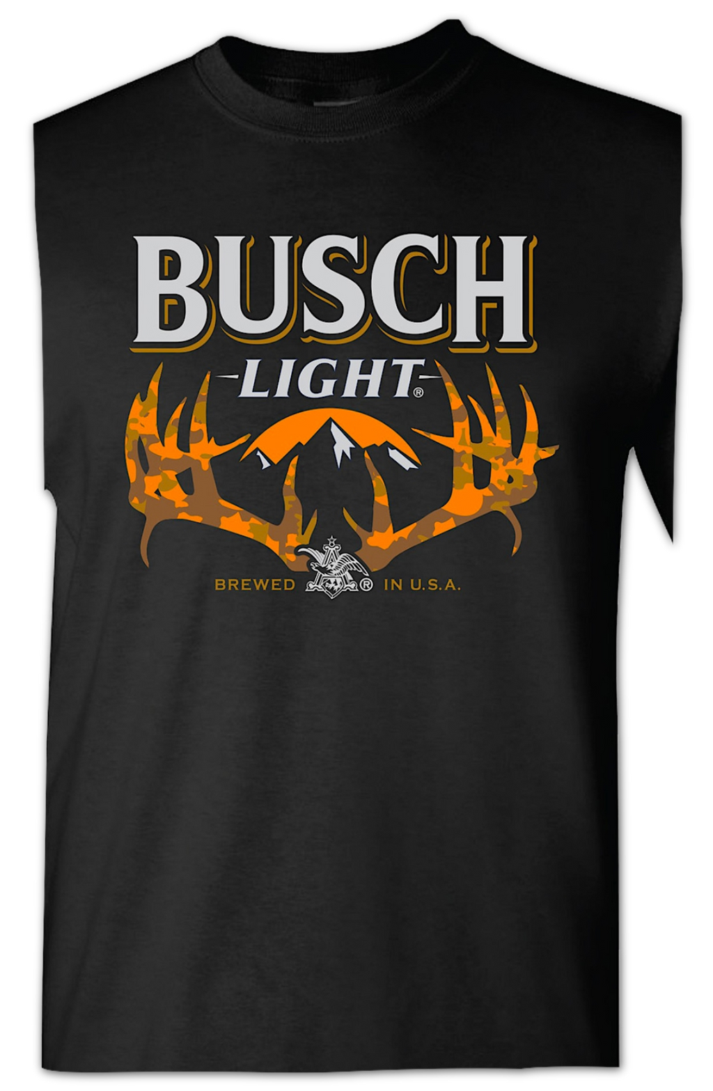 Camouflage Antlers Busch Light T-Shirt product image 2