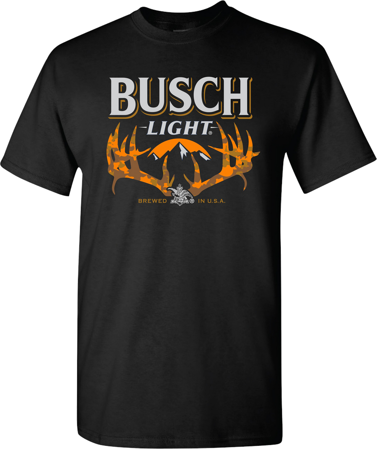 Camouflage Antlers Busch Light T-Shirt product image 1