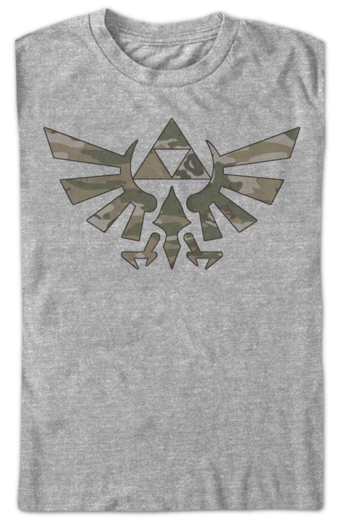 Camouflage Triforce Legend of Zelda T-Shirt product image 2