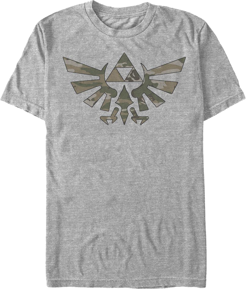 Camouflage Triforce Legend of Zelda T-Shirt product image 1