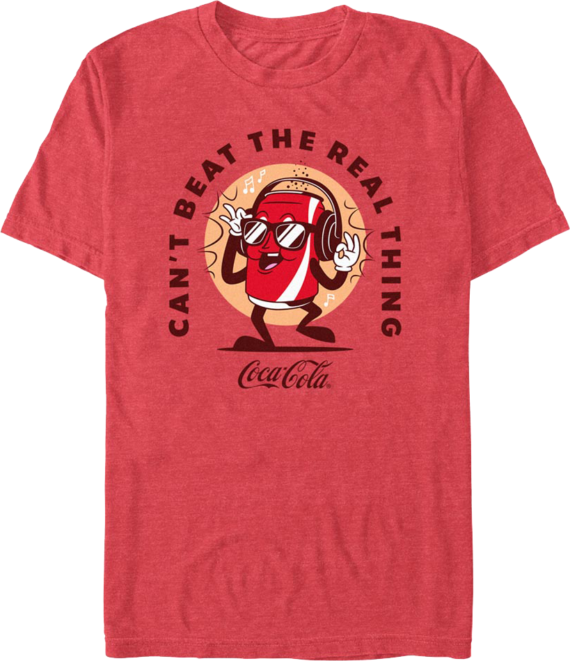 Red Can't Beat The Real Thing Coca-Cola T-Shirt product image 1