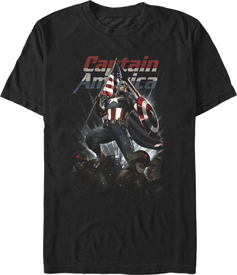 Captain America Living Legend Marvel Comics T-Shirt product image 1