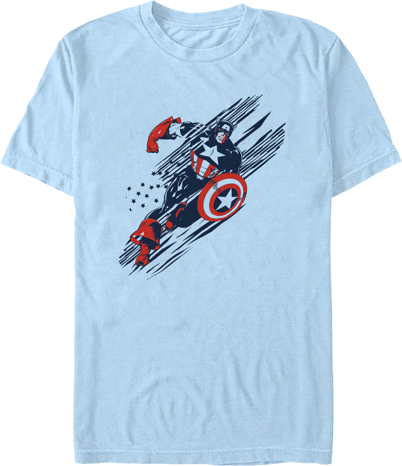 Captain America Swift Justice Marvel Comics T-Shirt product image 1