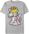 Cat Peach Super Mario Bros. T-Shirt product image 1