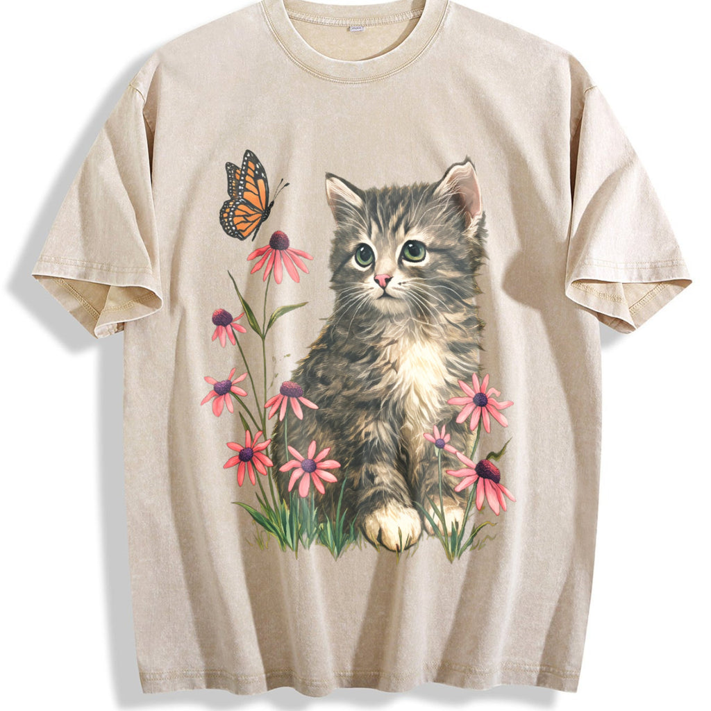 Kitten Vintage Washed T-Shirt product image 1