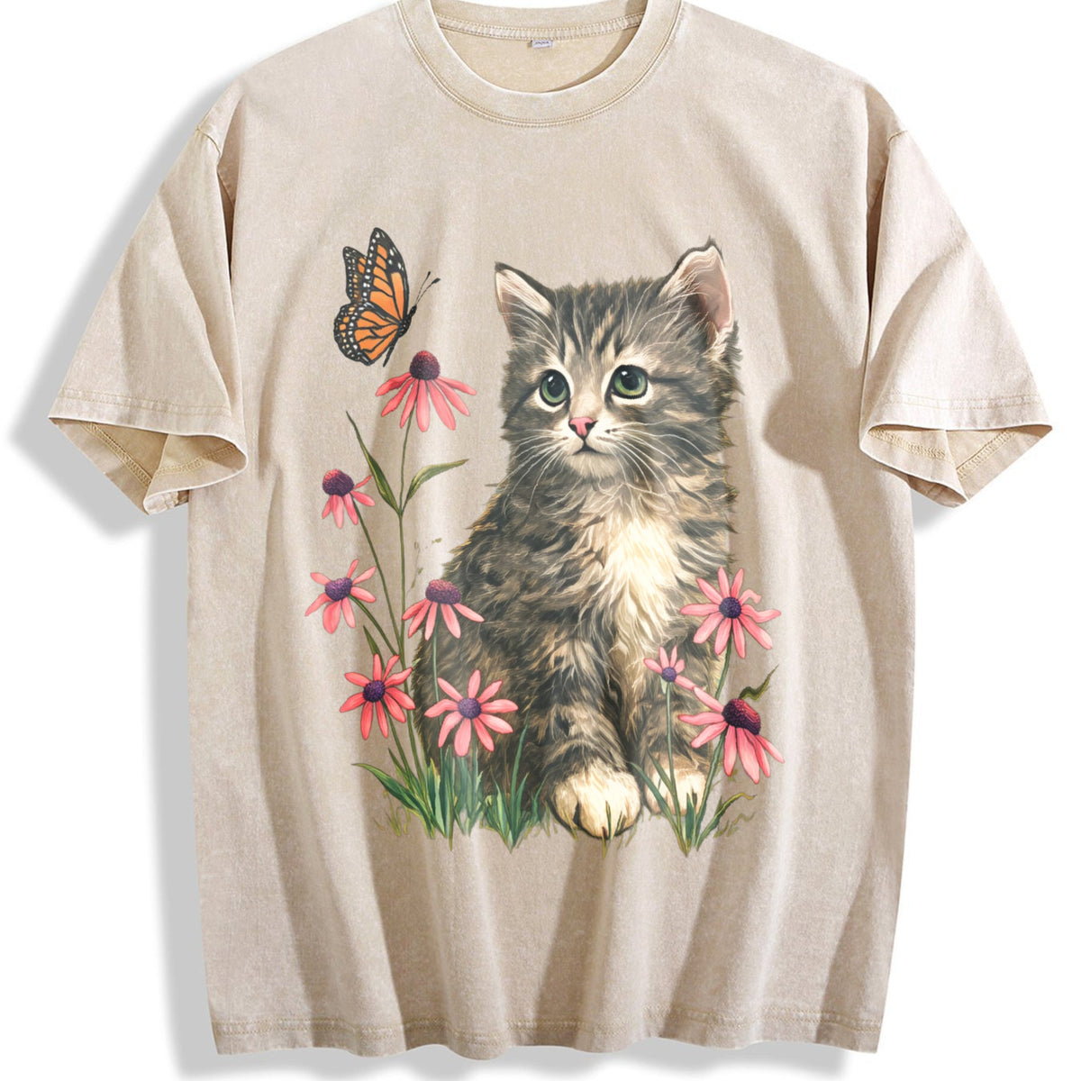 Kitten Vintage Washed T-Shirt product image 1