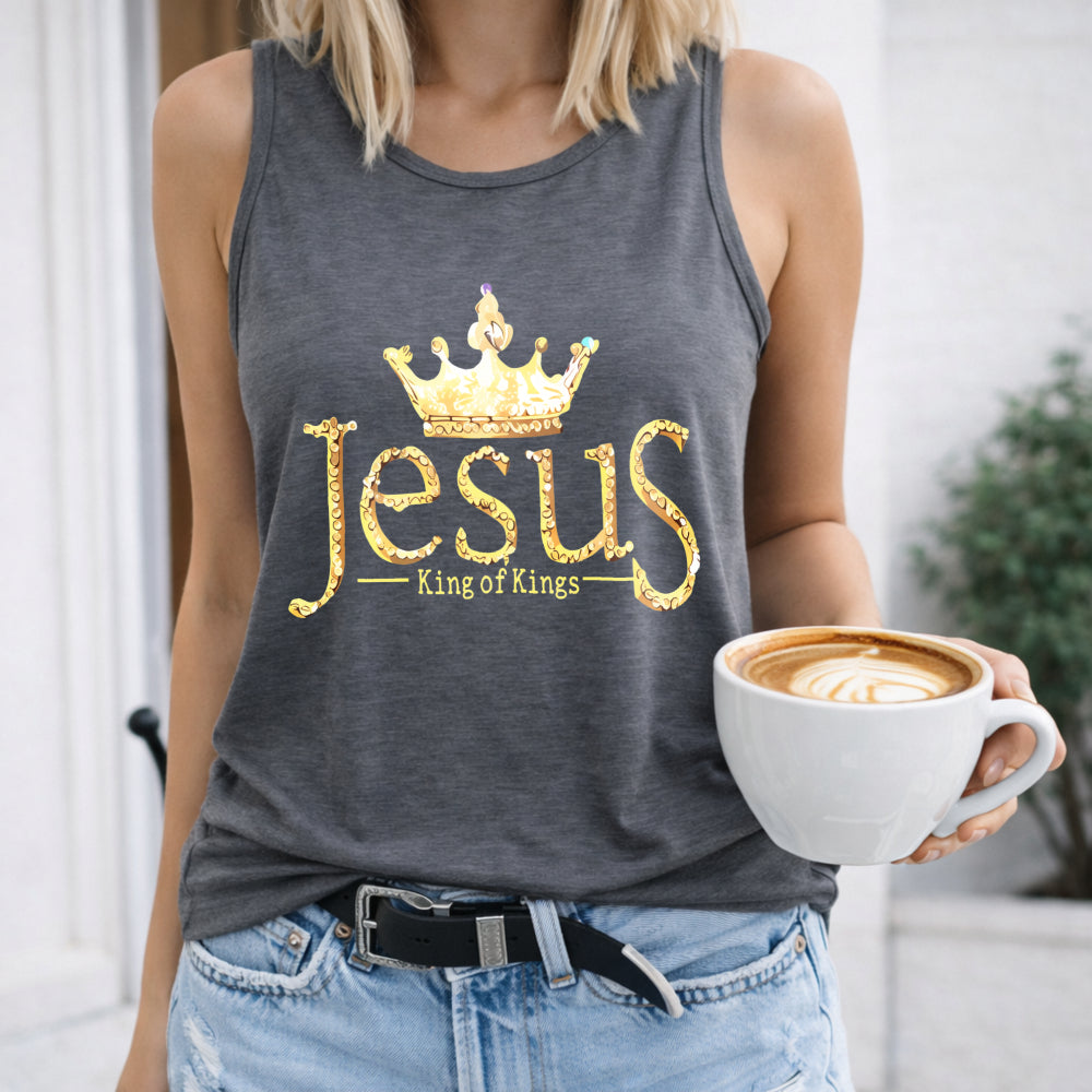 Jesus King of Kings Crown Women's Tank Top
