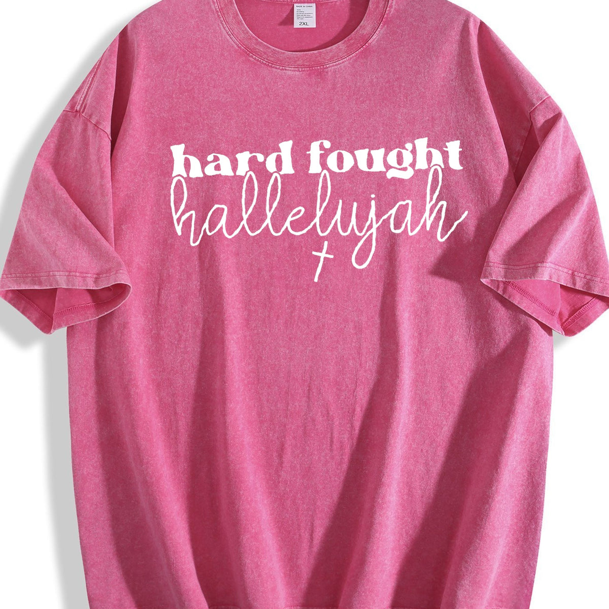 Christian Prayer 1xl-5xl - Coral Pink With White Faith product image 7