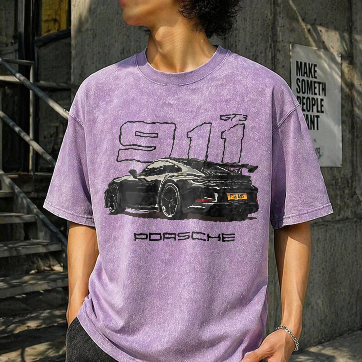 911 GT3 Vintage Washed T-Shirt product image 6