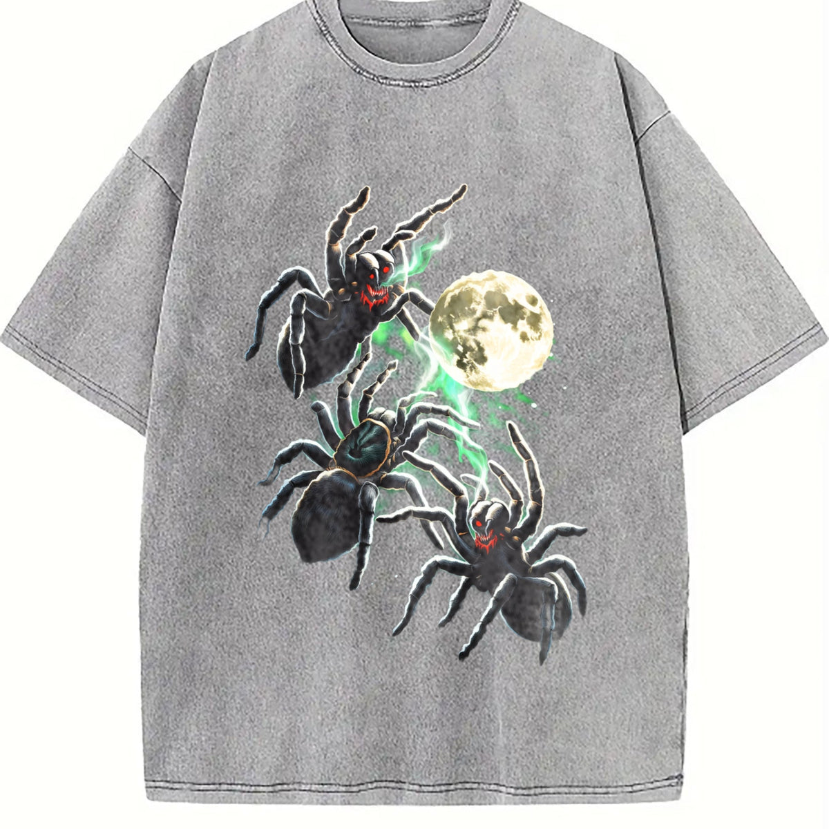 Spider Moon 90s Vintage Washed T-Shirt product image 5