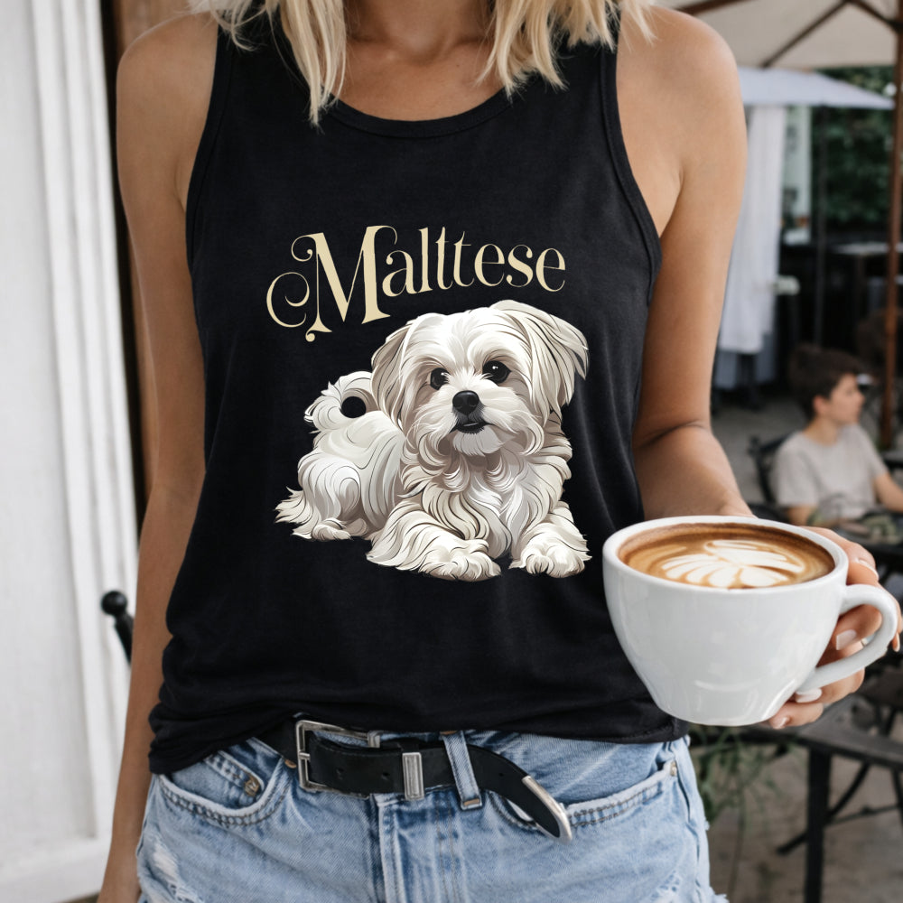 Cute Maltese Dogs Women's Tank Top