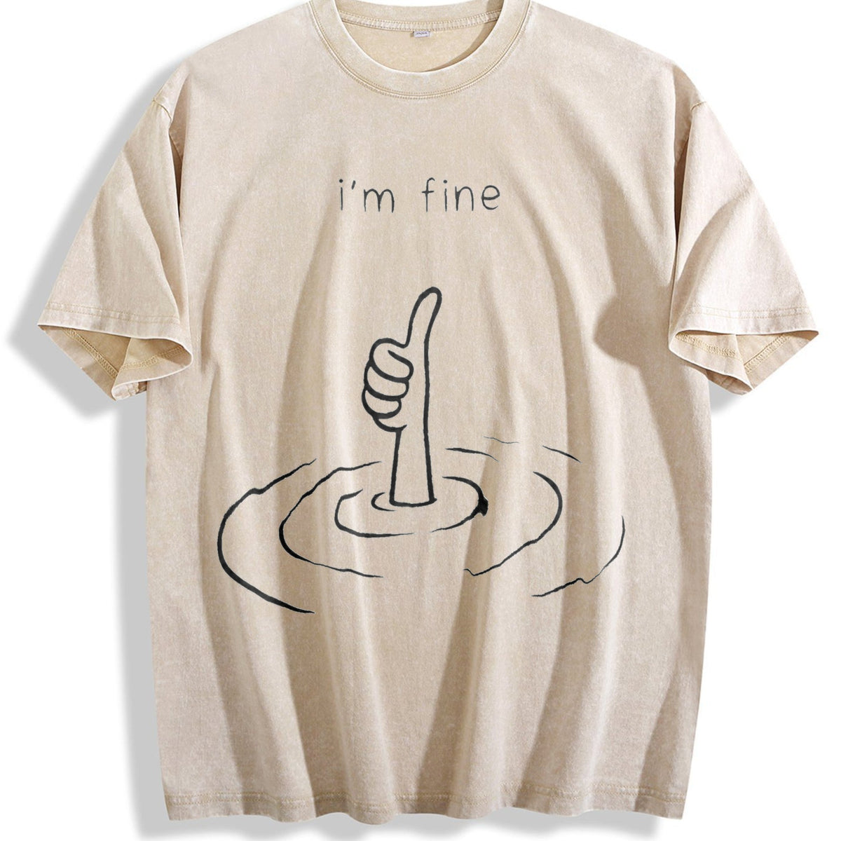 I'm Fine Vintage Washed T-Shirt product image 1