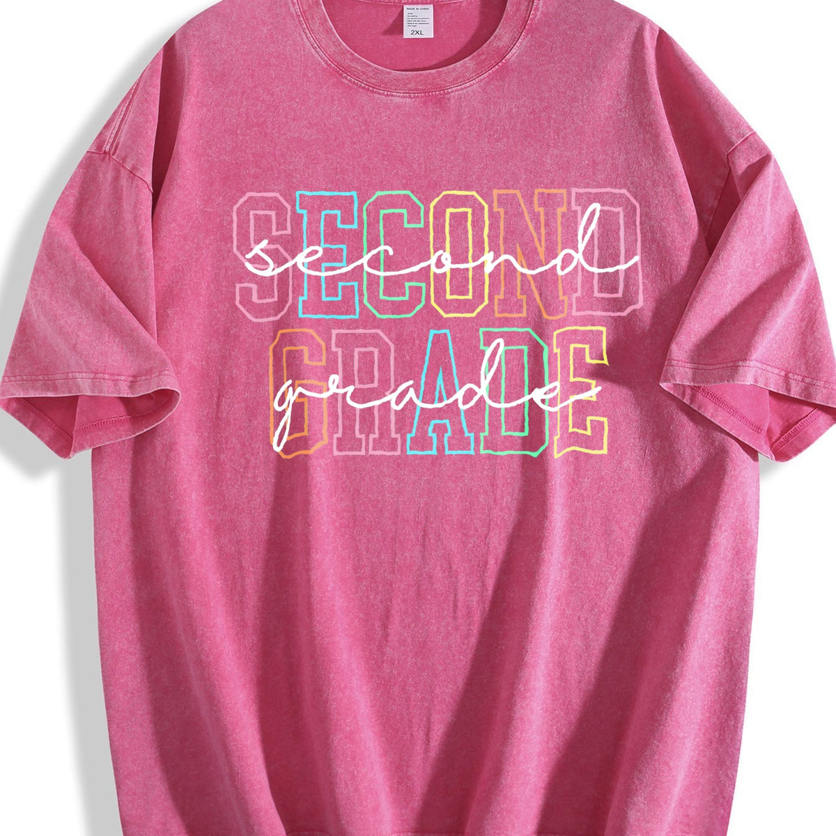 Second Grade Teacher Vintage Washed T-Shirt product image 5