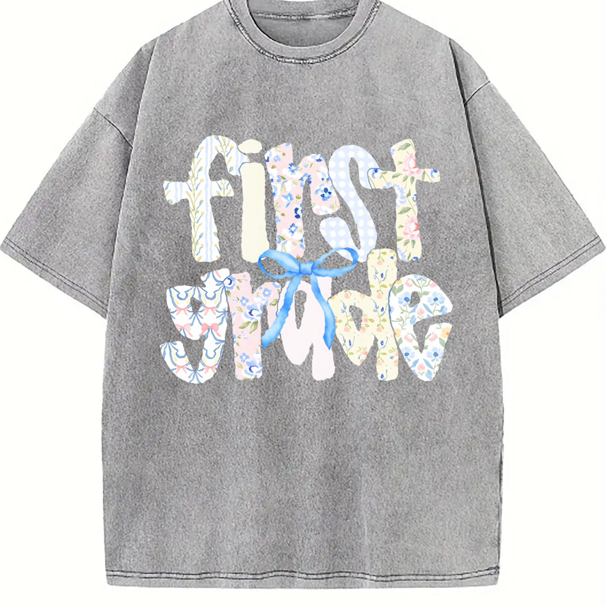 First Grade Teacher Vintage Washed T-Shirt product image 4