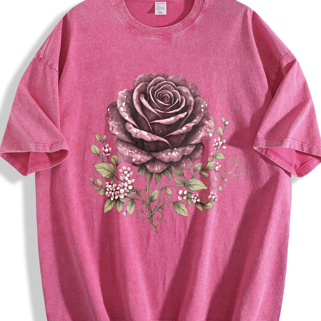 Skull Rose Vintage Washed T-Shirt product image 7