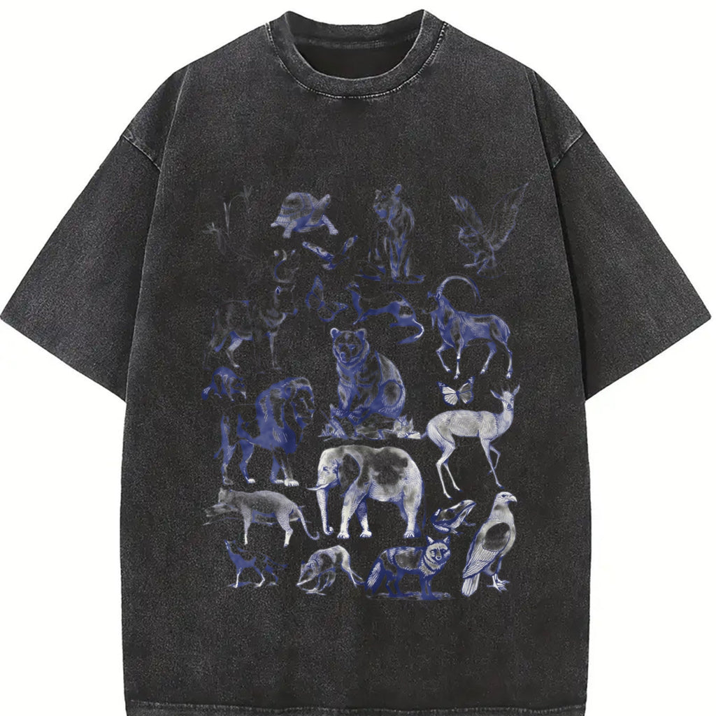Wild Animals Vintage Washed T-Shirt product image 2