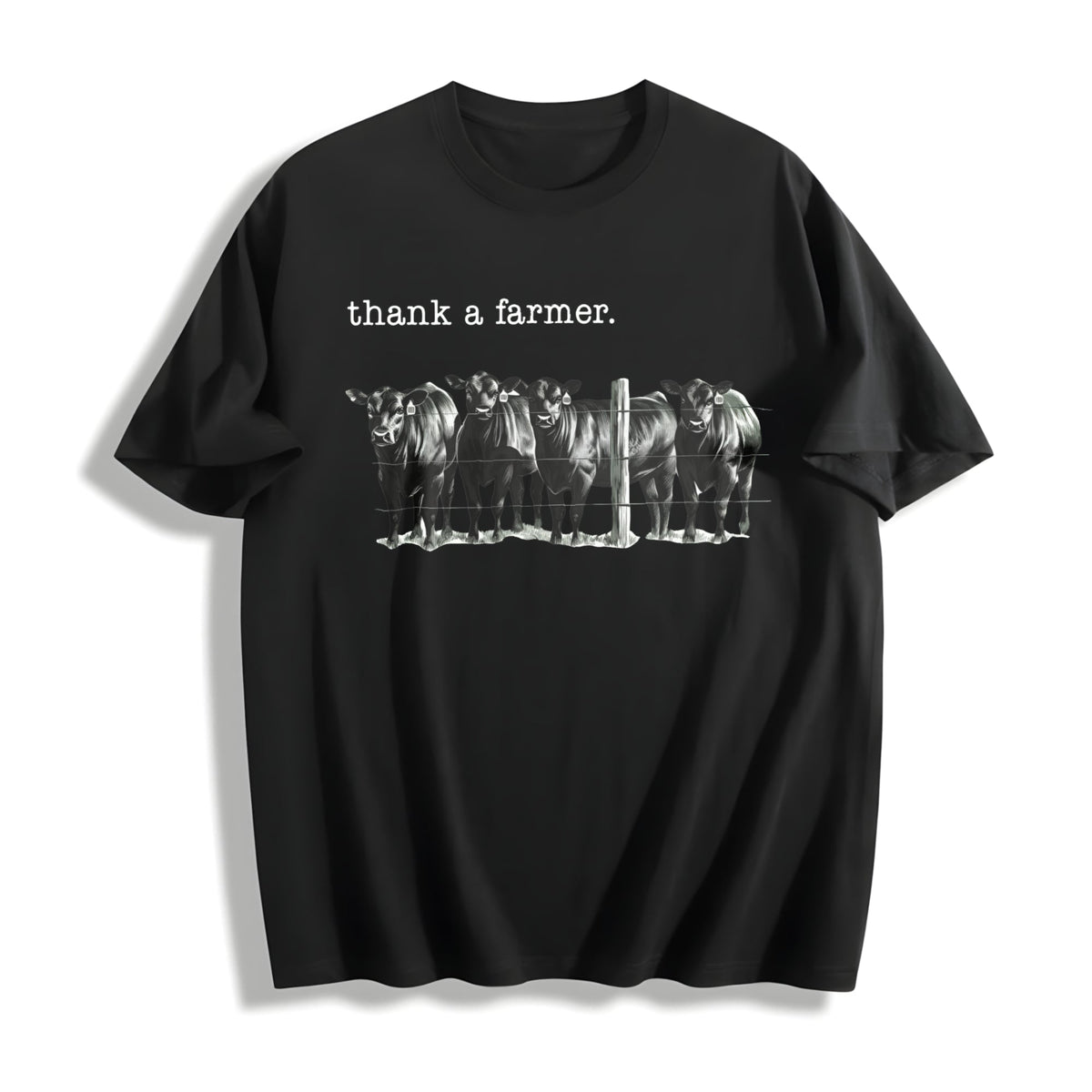 Thank A Farmer Cotton T-Shirt product image 1