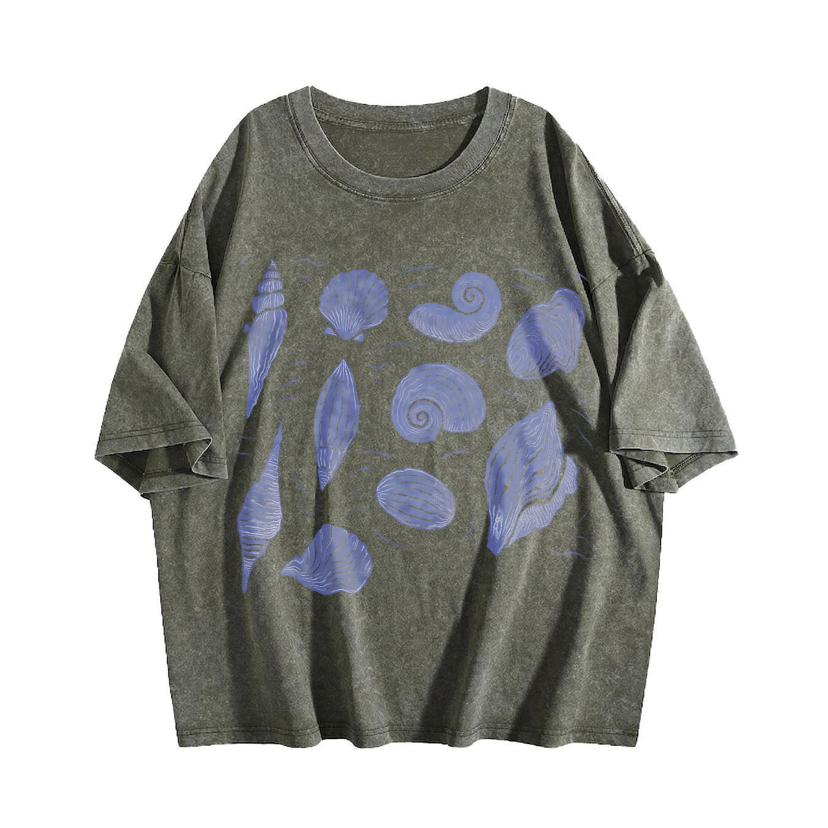 Shells Ocean 90s Vintage Washed T-Shirt product image 4