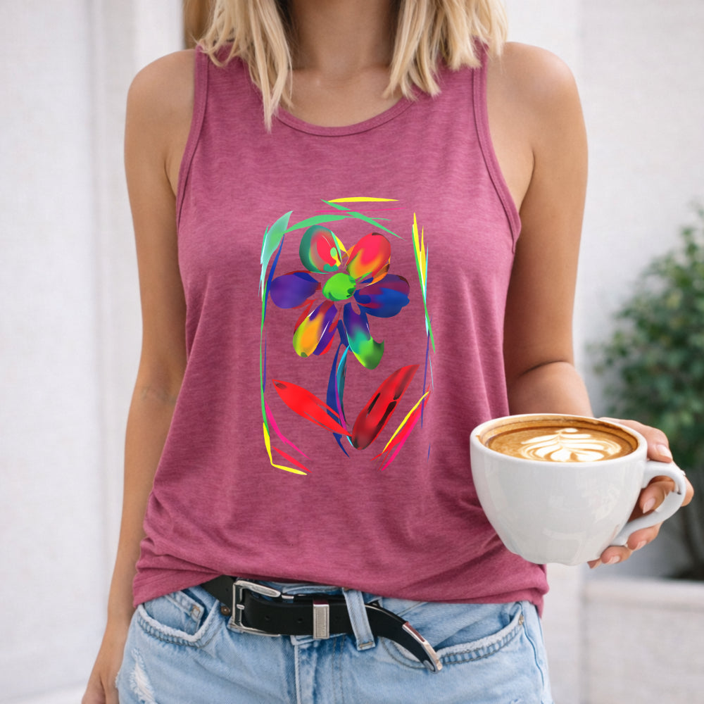 Vibrant Floral Women's Tank Top