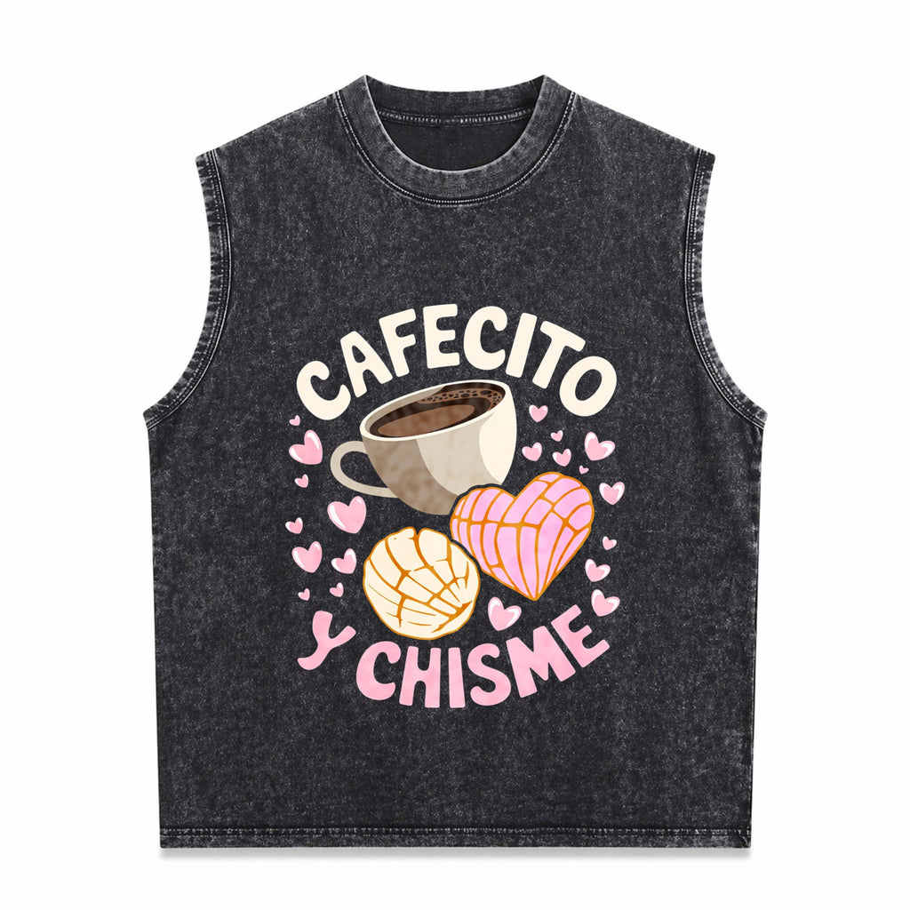 Latina Mexican Baked Concha Pastry Conchas Men's Washed Tank Top