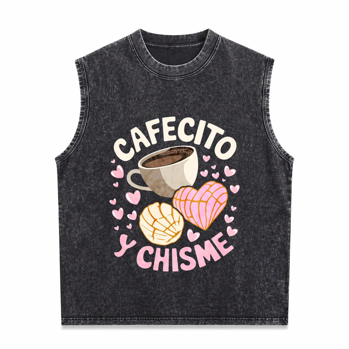 Latina Mexican Baked Concha Pastry Conchas Men's Washed Tank Top