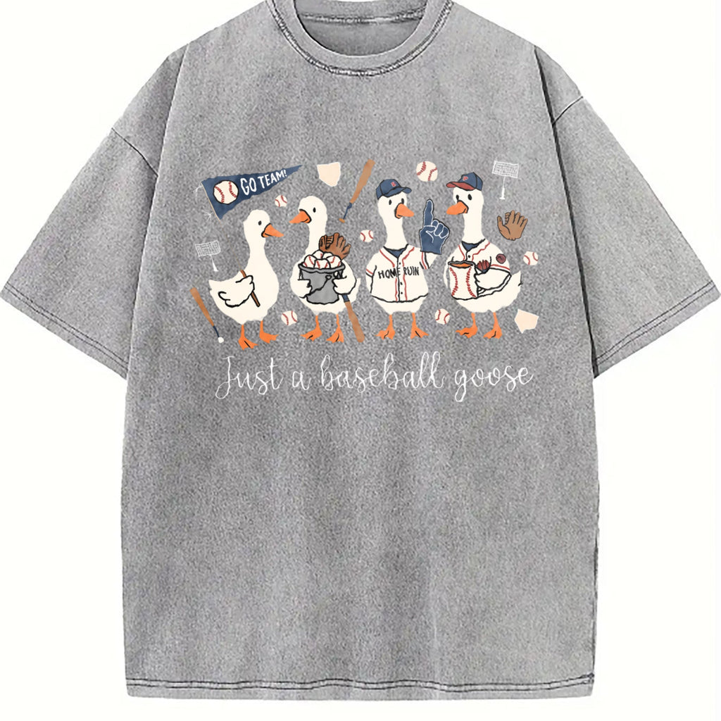 Just A Baseball Goose Vintage Washed T-Shirt product image 4