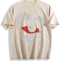Mysterious Heart-shaped Eye Vintage Washed T-Shirt product image 1