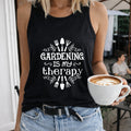 Gardening Is My Relax Letters & Shovels And Fork Women's Tank Top