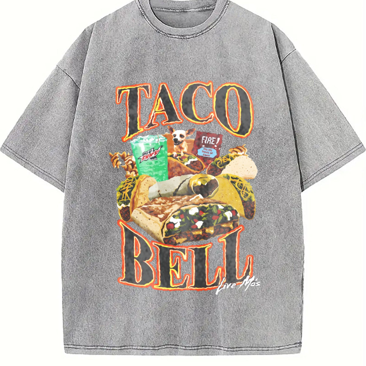 Taco Bell 90's Bootleg Vintage Washed T-Shirt product image 4