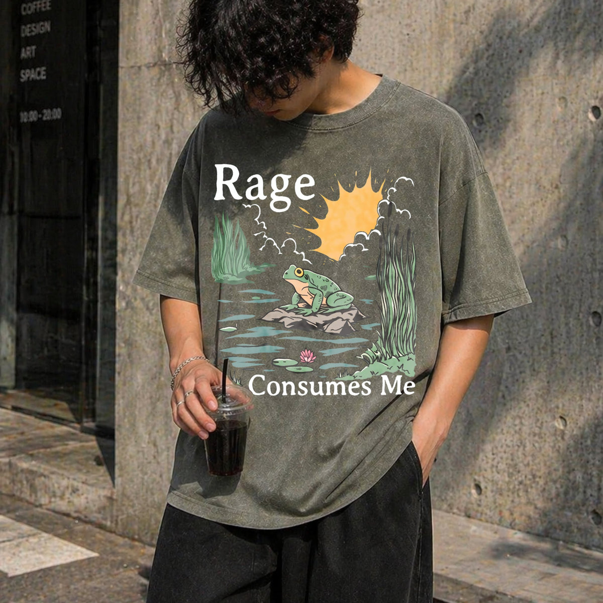 Rage Consumes Me Vintage Washed T-Shirt product image 4